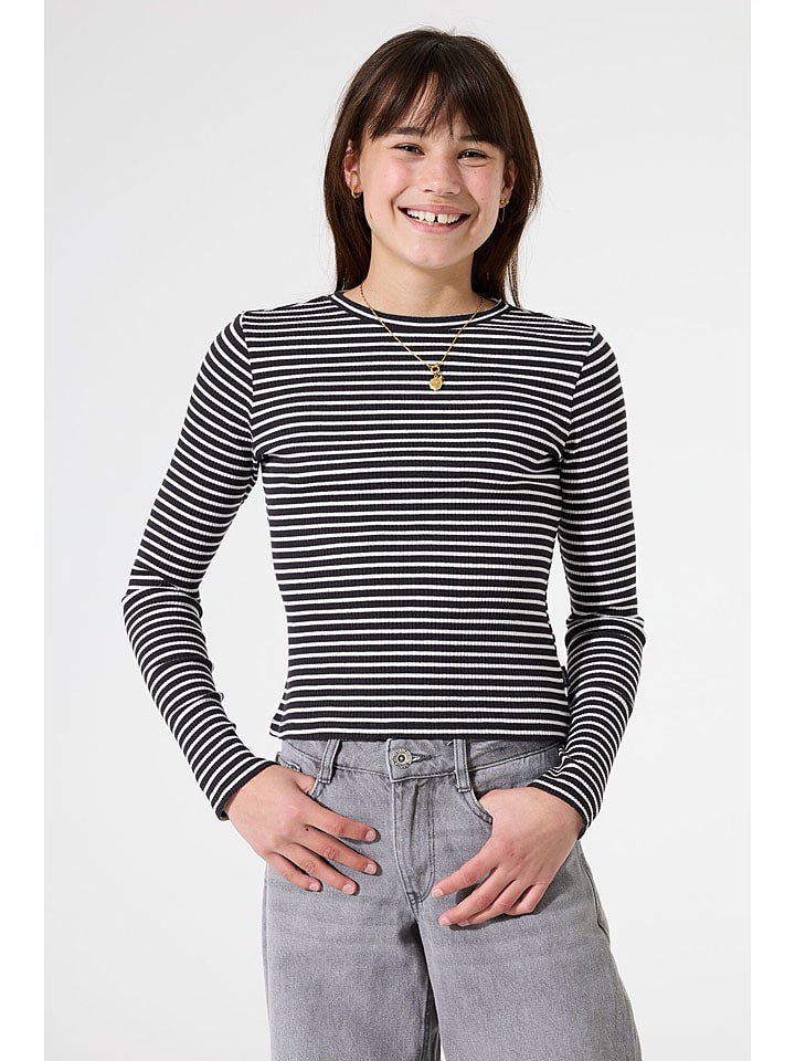 

Garcia Футболка с длинными рукавами черно-белого цвета