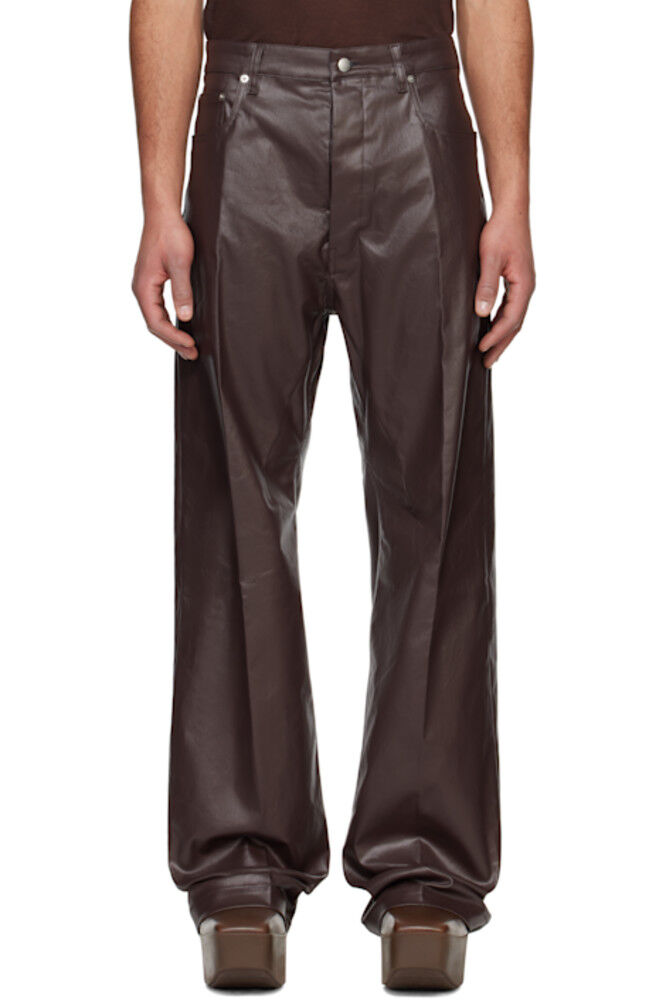 

Коричневые джинсы Hollywood с покрытием Geth Rick Owens