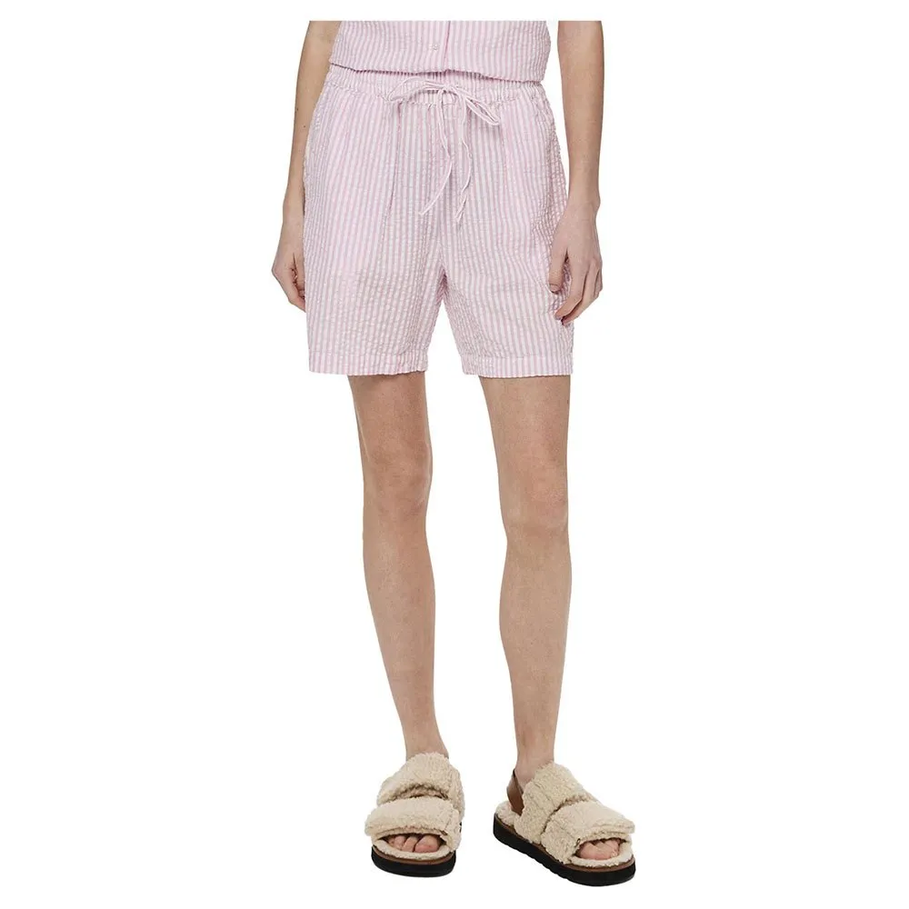 

Шорты Pieces Sally Loose String Fit high waist, розовый