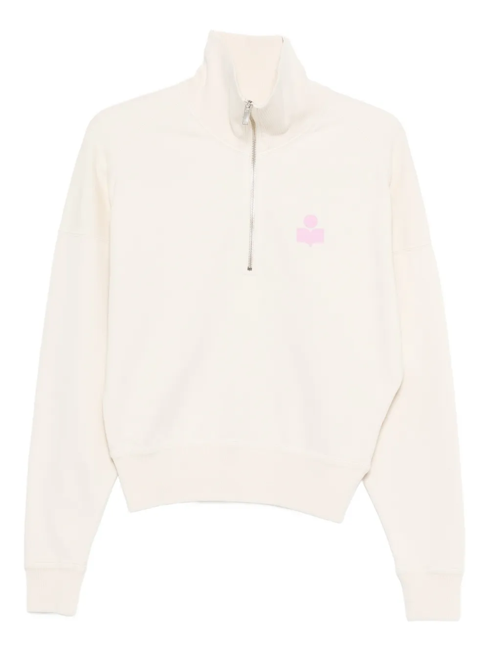 

Свитер с застежкой-молнией и логотипом Ross Marant Étoile, нейтральный