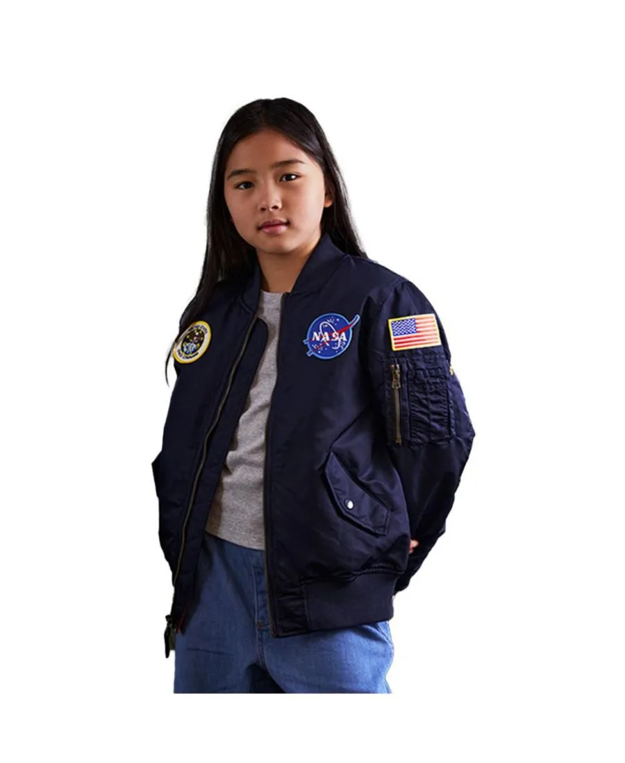 Молодежная НАСА Ма-1 Alpha Industries, replica синий