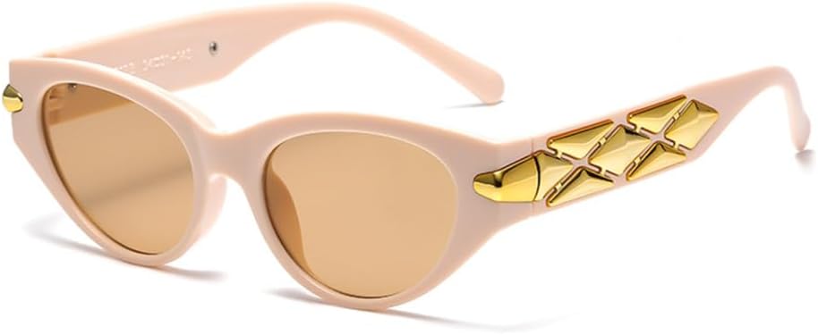 

Женские солнцезащитные очки неправильной формы, черные, «кошачий глаз», модные солнцезащитные очки из ацетата для женщин, защита от ультрафиолета UV400, L16843 generic, Pink Brown