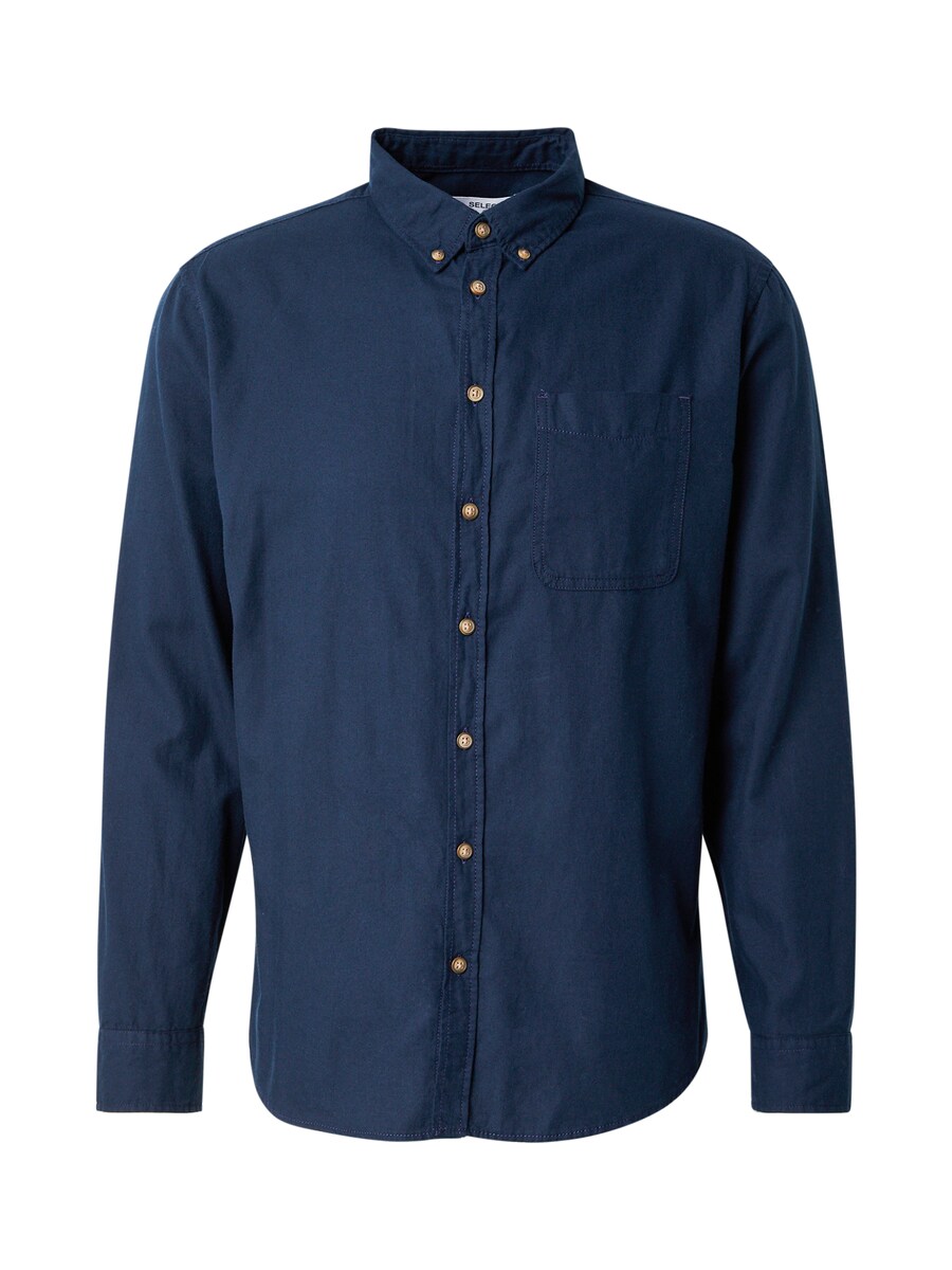 

Рубашка Slim Fit на пуговицах SELECTED DAN, сапфировый