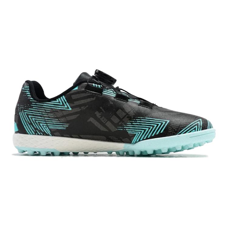 Антискользящие износостойкие низкие детские футбольные бутсы Black Green Kids' KELME — фото 3