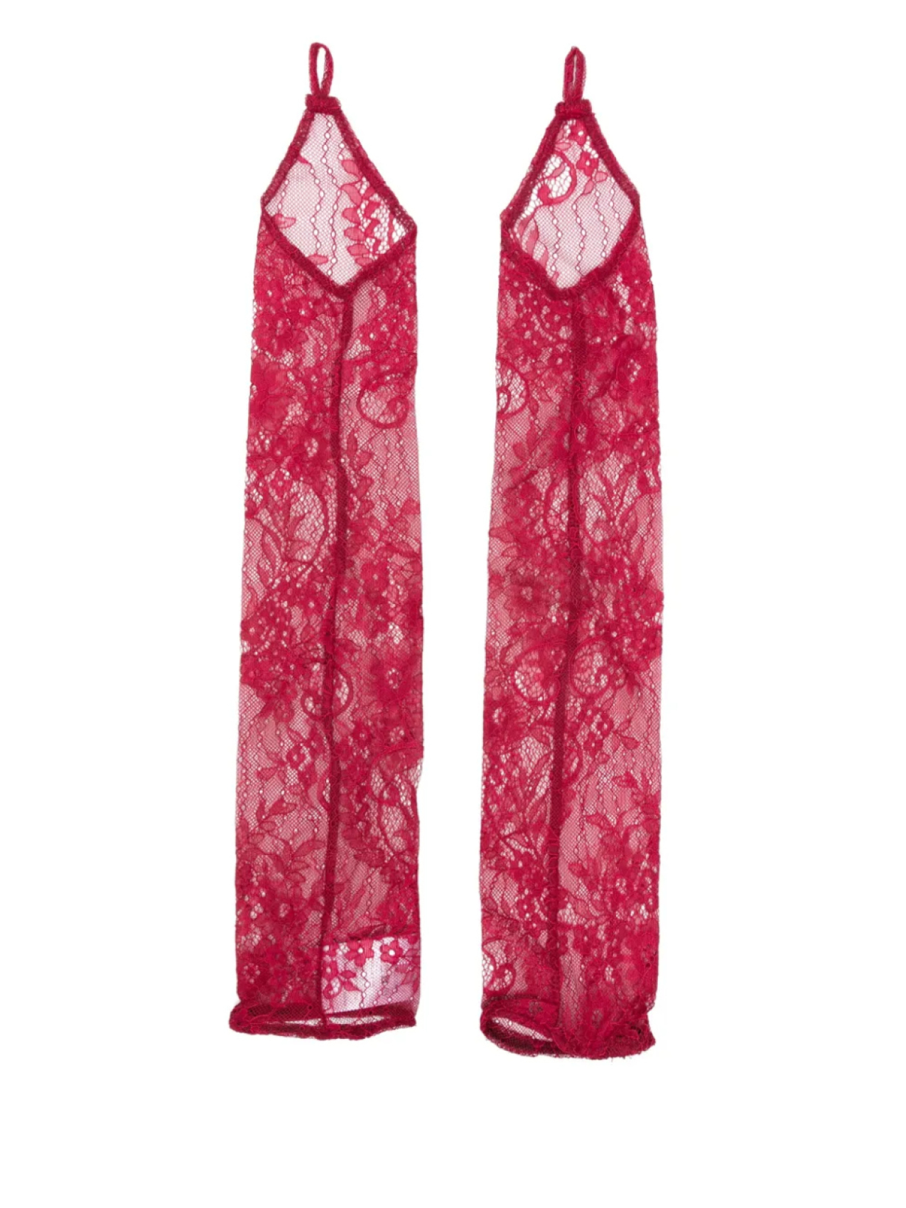

Кружевные перчатки X Rue Ra Atu Body Couture, красный