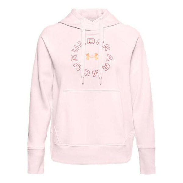 

Свитер rival metallic fleece hoodie pink Under Armour, розовый