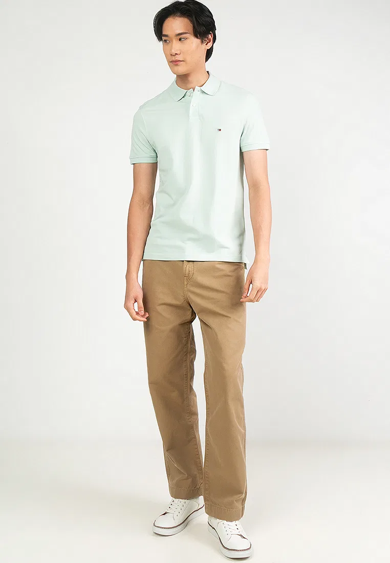 Поло, Regular Fit, модель 1985, Tommy Hilfiger, зеленый/мятный — фото 4