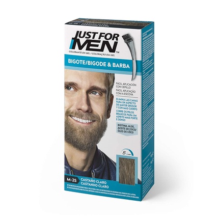 

Краска для усов и бороды светло-коричневая 15 мл Just For Men