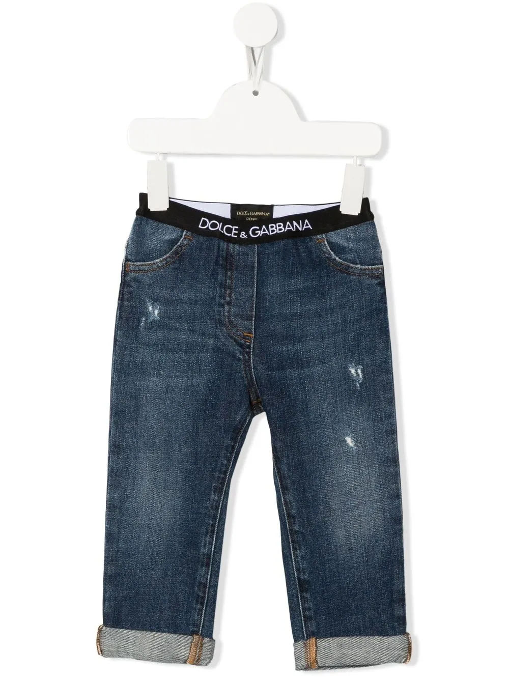 

Джинсы с логотипом Dolce & Gabbana Kids, синий