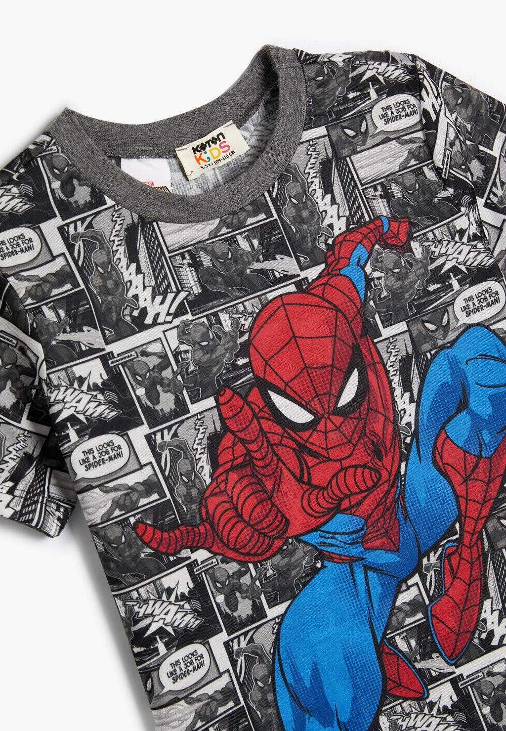 

Футболка с принтом LICENSED SHORT SLEEVE CREW NECK Koton, черный
