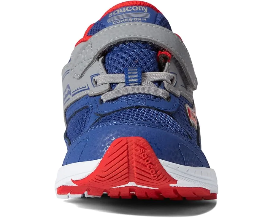 Кроссовки Saucony Kids Cohesion 14 A/C (Toddler), Navy/Red — фото 3