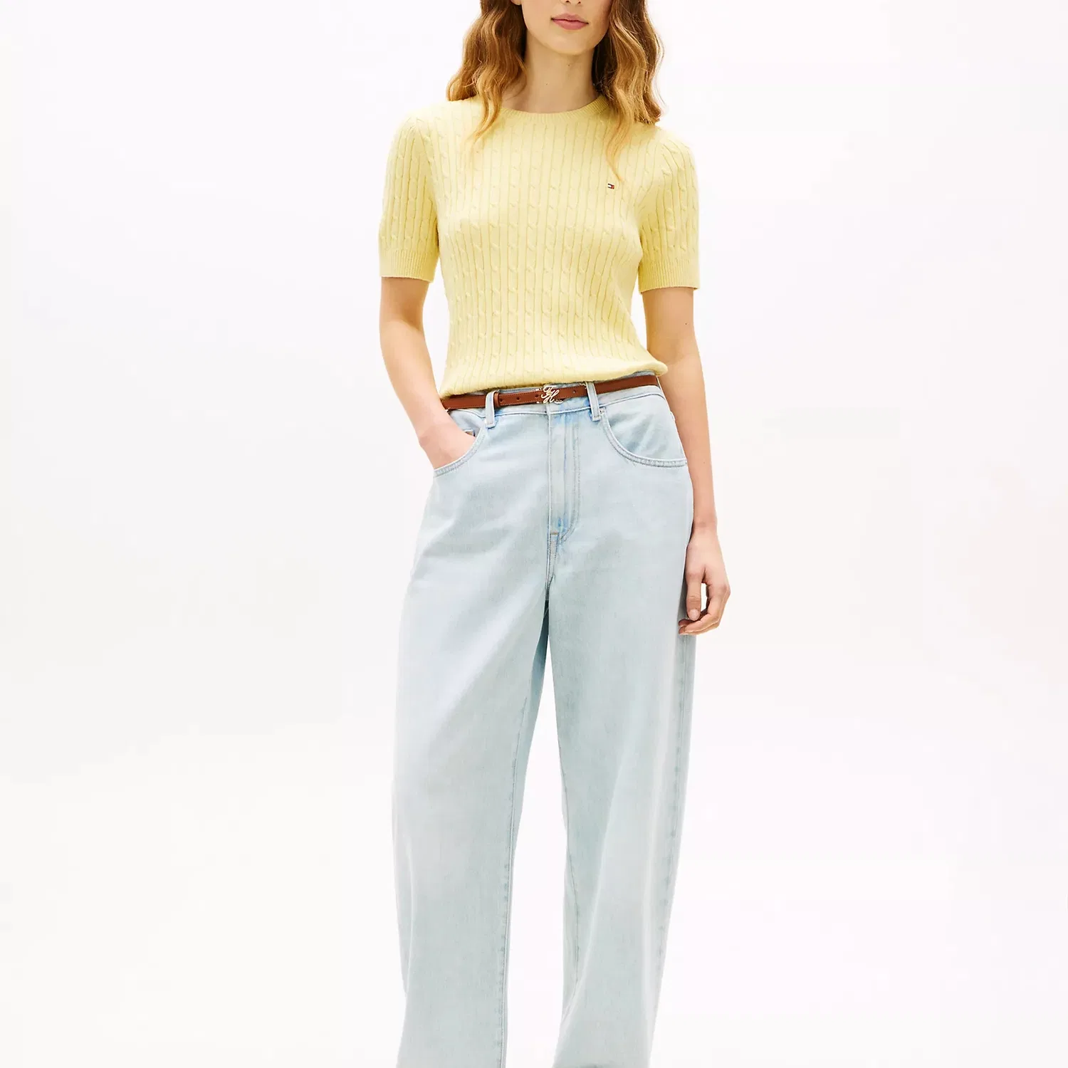 Свитер женский Yellow с круглым вырезом Tommy Hilfiger — фото 3