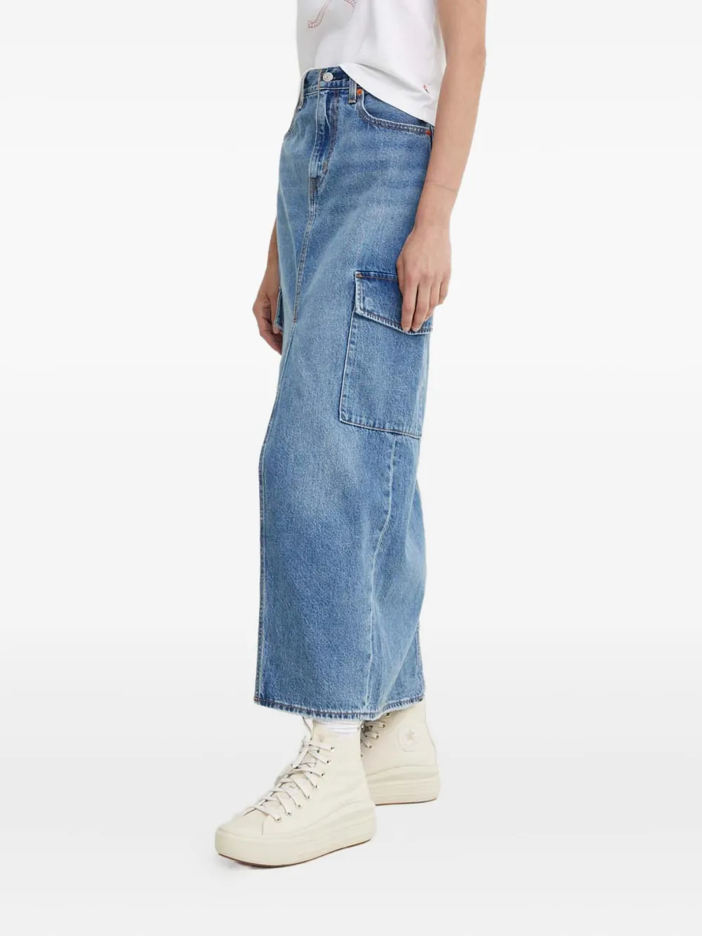 Юбка с накладными карманами Levi'S, синий — фото 3