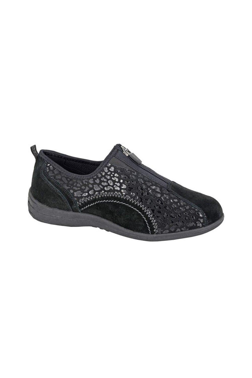 Кроссовки Printed Suede Trainers Boulevard, черный