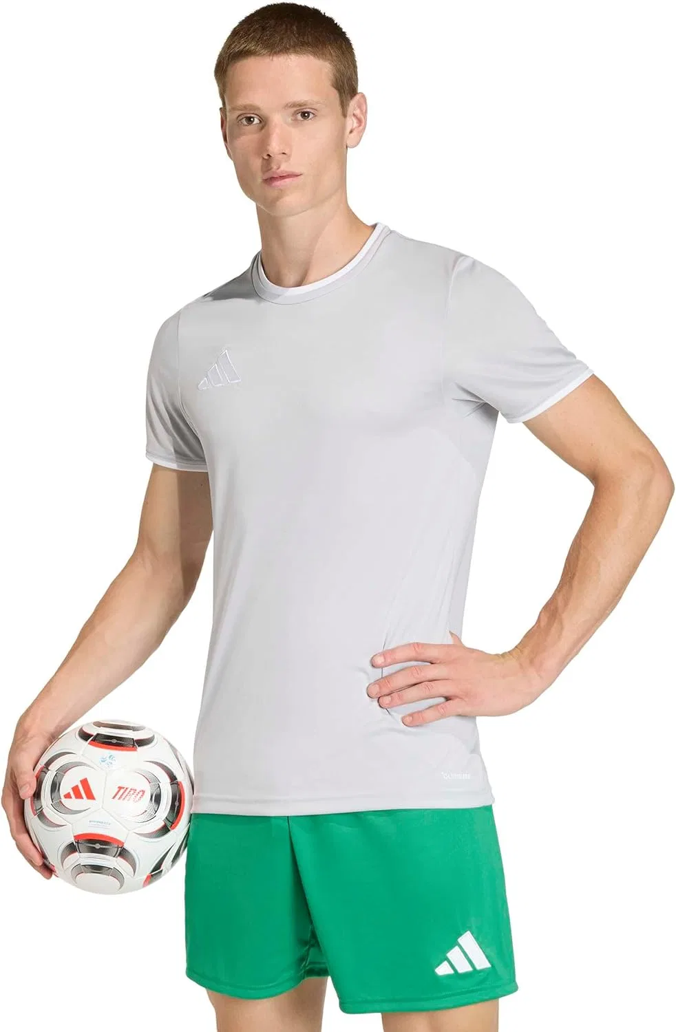Футболка adidas Entrada 26, Team Light Grey/White