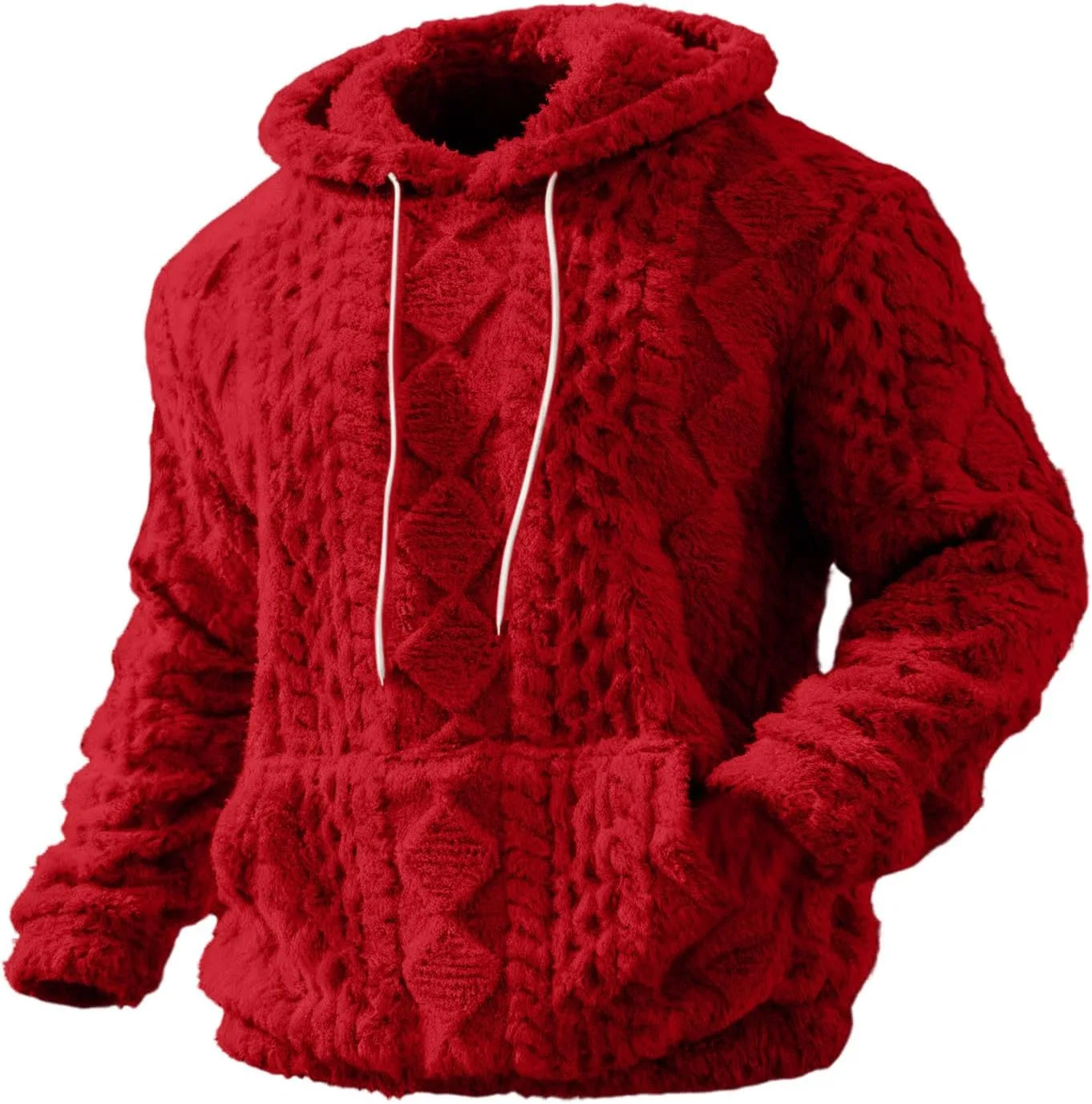 

Мужская толстовка с капюшоном Sherpa, с длинным рукавом и передним карманом