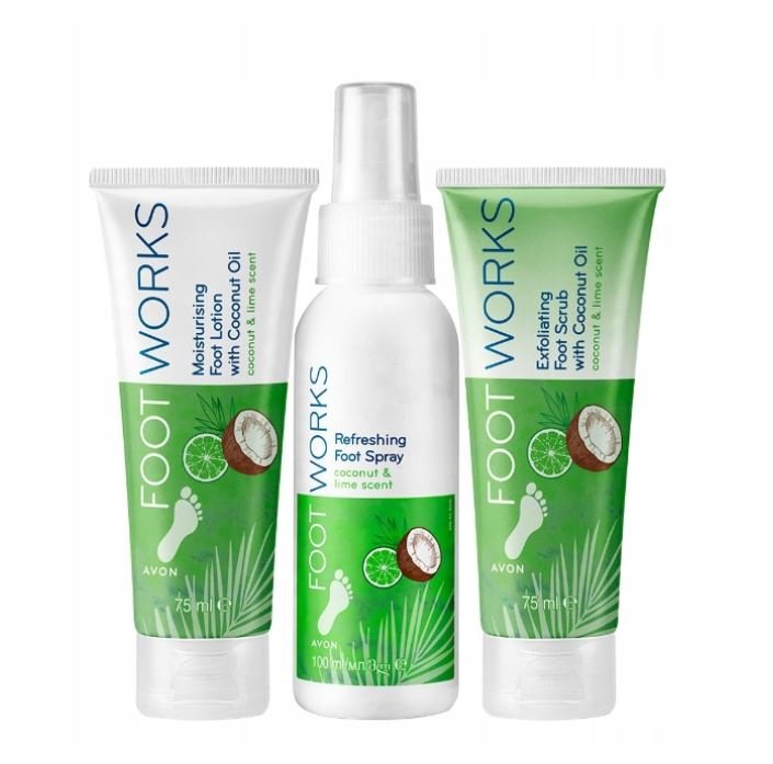 

Avon, Coconut Lime, набор косметики для ног, 3 шт.