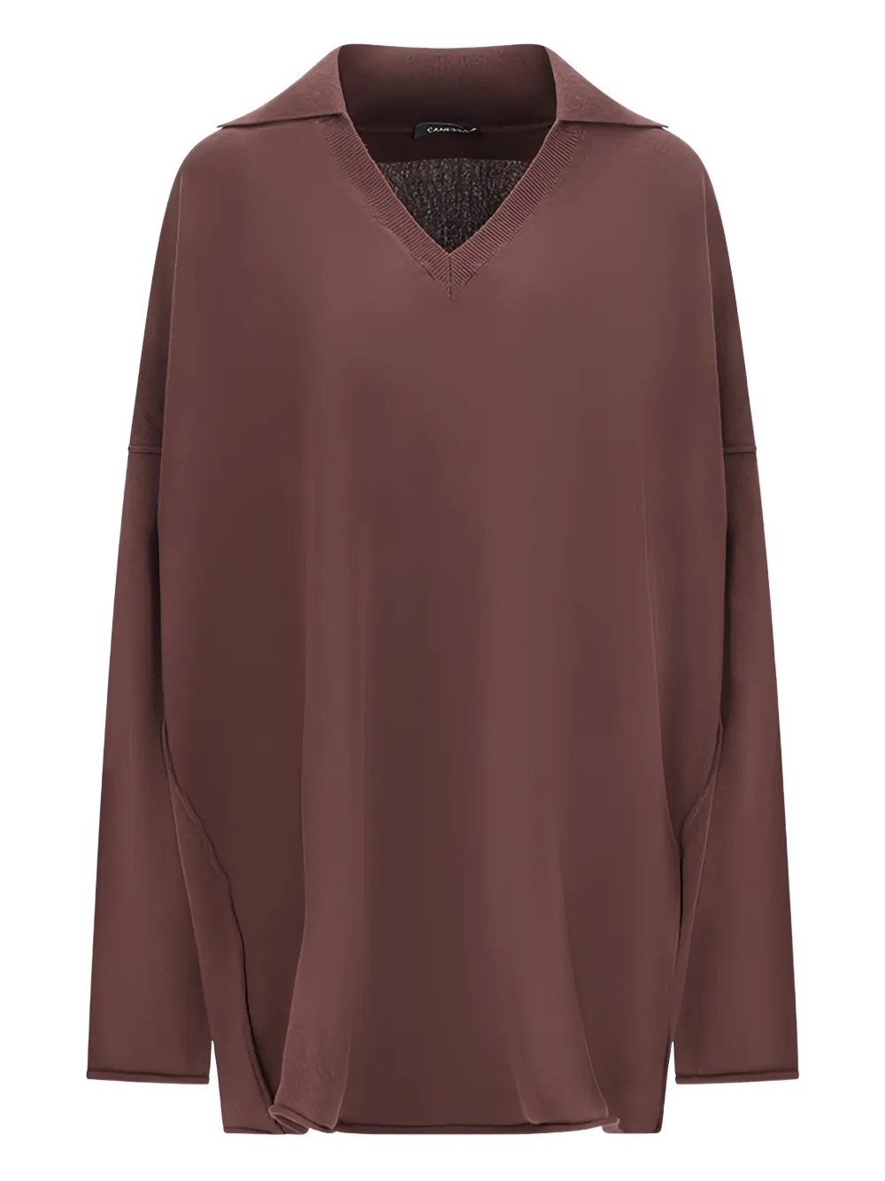 

Джемпер V-neck long-sleeve T-shirt Canessa, коричневый