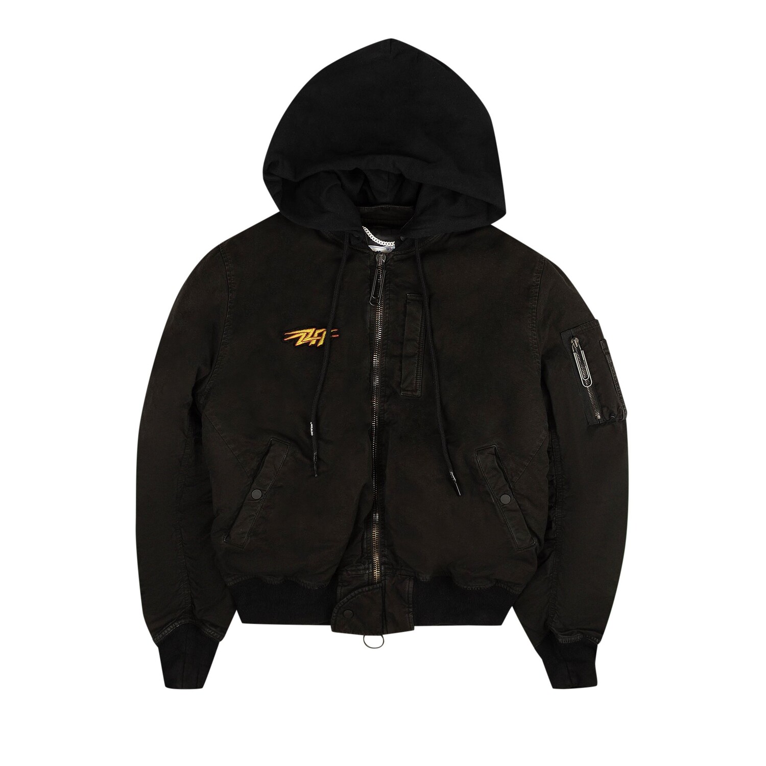 

Off-White Трафаретный винтажный бомбер Черный