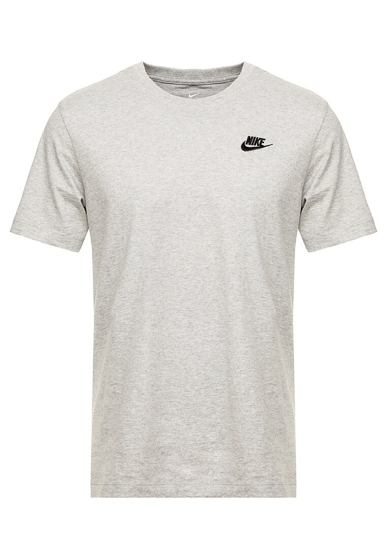 Базовая футболка Club Tee Nike, цвет dark grey heather/black — фото 4