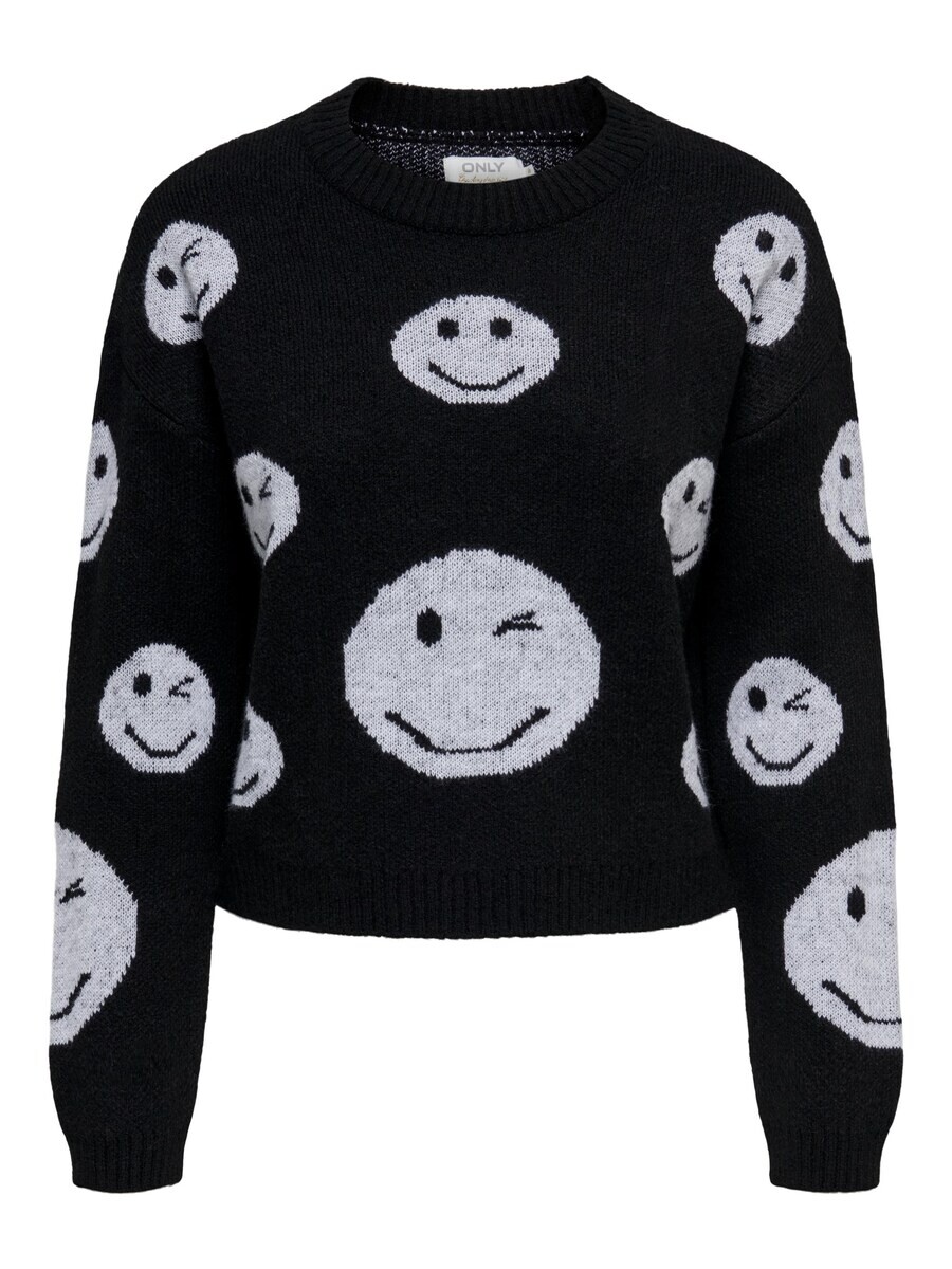 

Тонкий вязаный свитер ONLY Sweater, черный