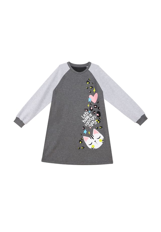 

Платье «Дикая кошка» Denokids, серый