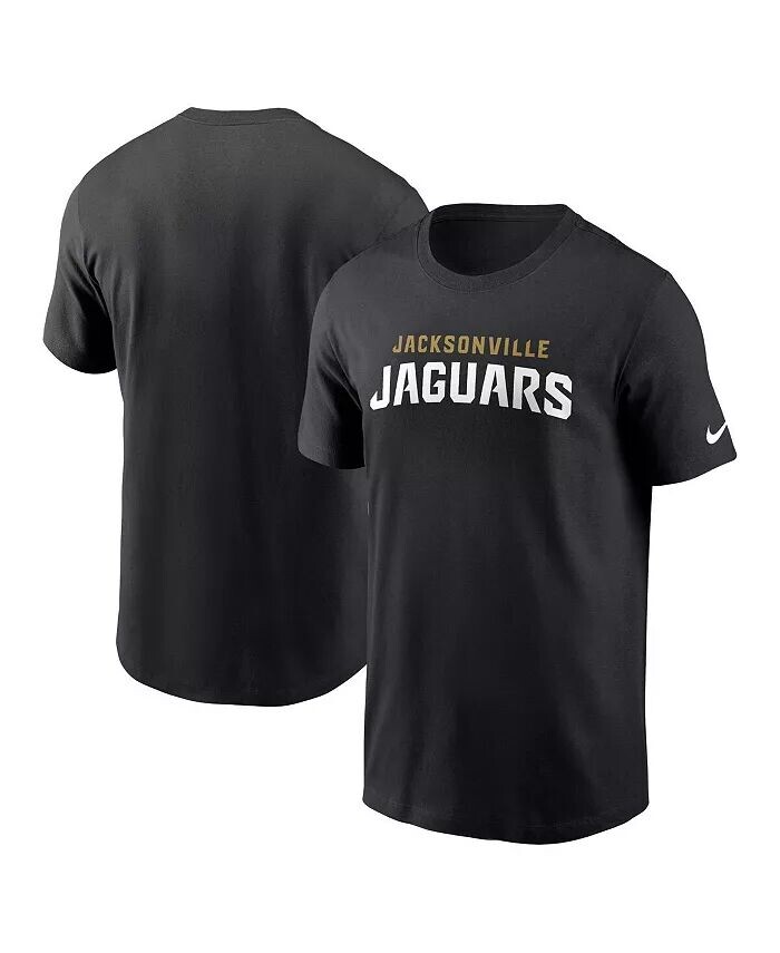 

Мужская черная футболка Jacksonville Jaguars Primetime Wordmark Essential Nike