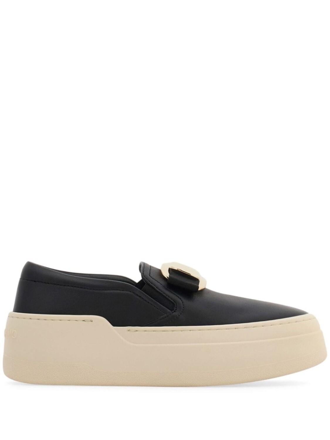 

Ferragamo новые кроссовки Vara plate slip-on, черный