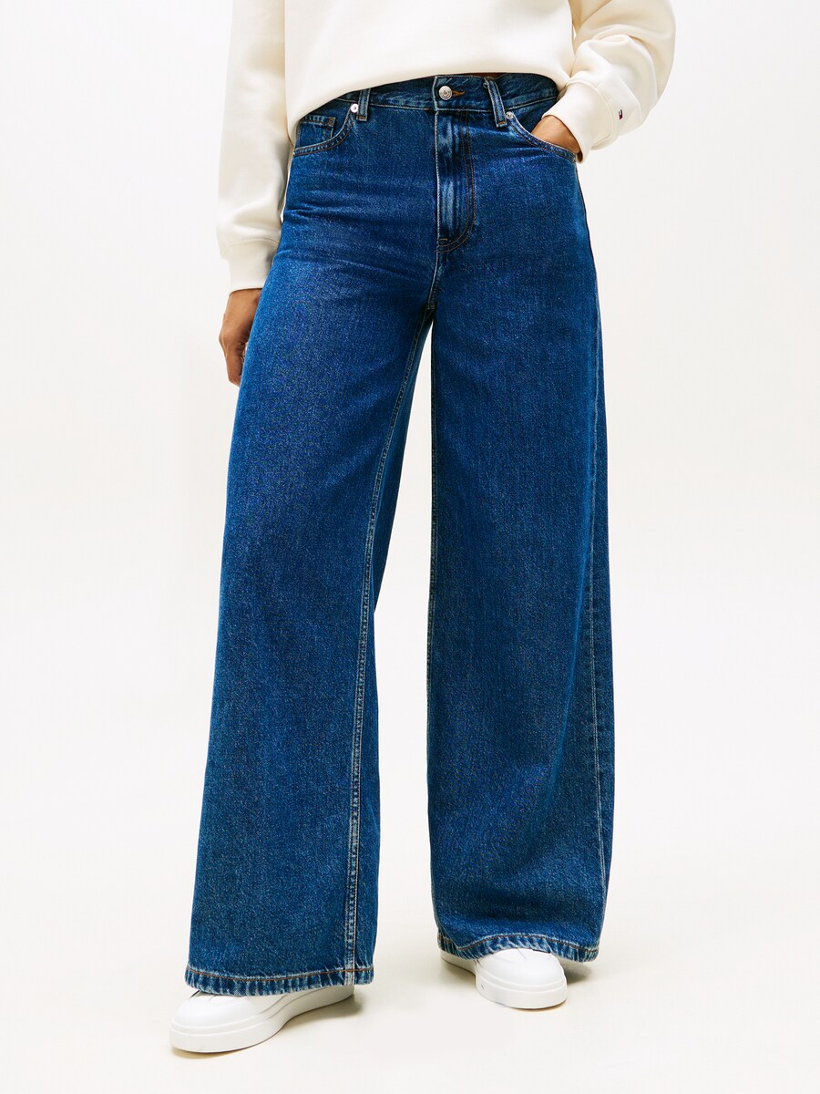 Джинсы с широкими штанинами TOMMY HILFIGER Emi 70s, синий — фото 3