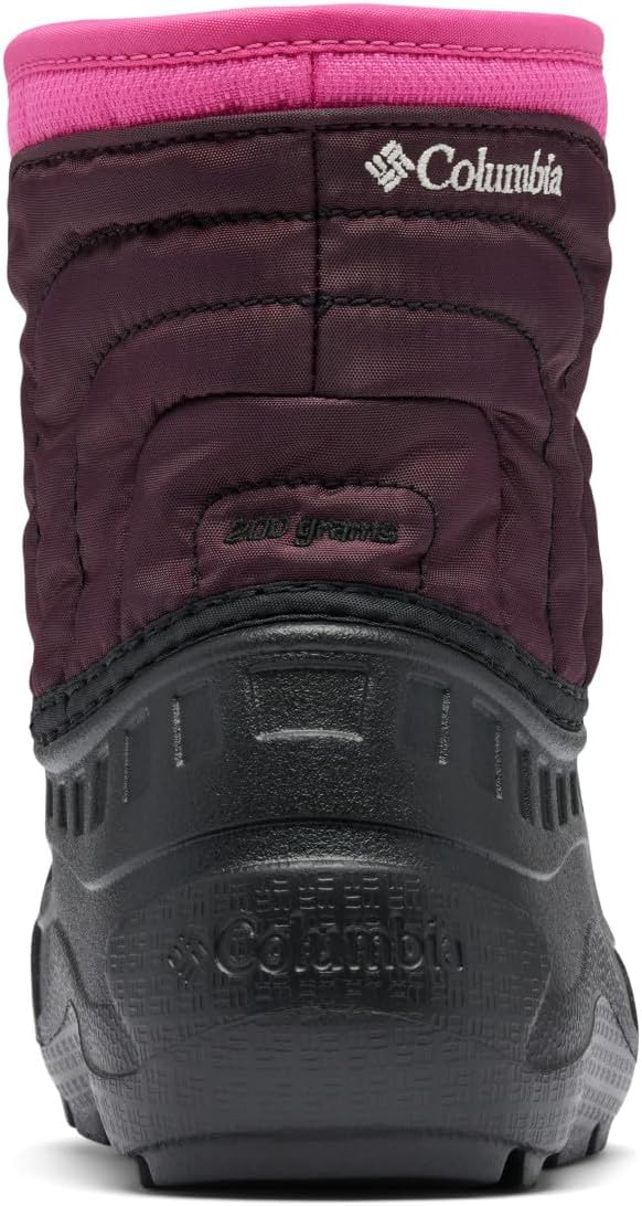 Детские ботинки Columbia Unisex Powderbug Snowlite на шнурках, Pink Ice/Moonvista — фото 4