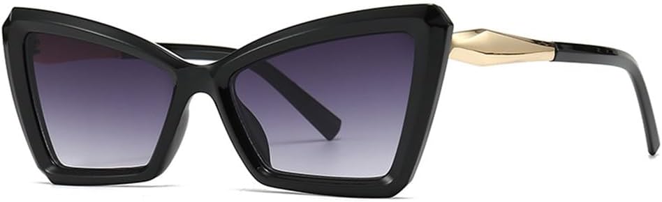 

Солнцезащитные очки в винтажном стиле «кошачий глаз», градиентная расцветка, защита от ультрафиолета для использования на открытом воздухе, защита от UV400 KTUCN, C1black