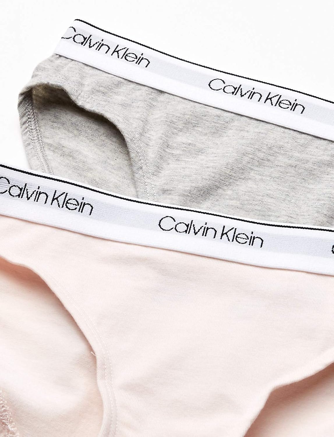 Комплект из 3 пар бикини Calvin Klein Girls Modern Cotton, 2 Pack - Crystal Pink, Heather Grey — фото 2