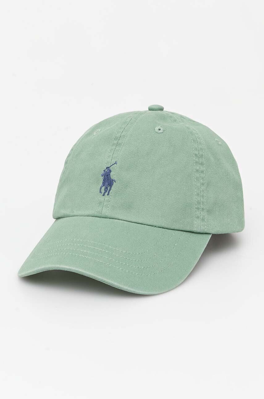 

Хлопковая бейсболка Polo Ralph Lauren, зеленый