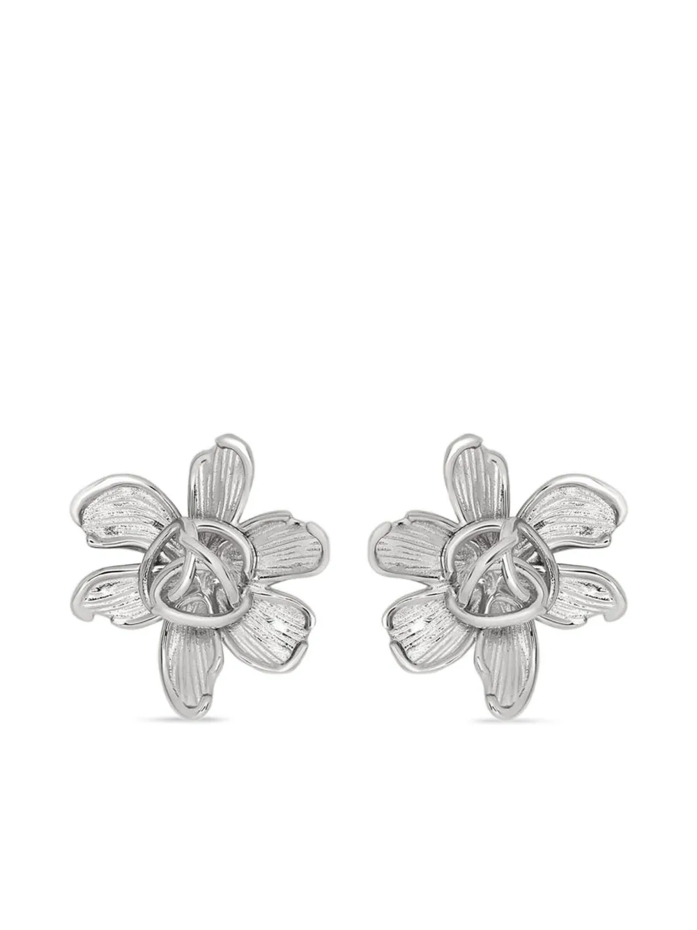 

Серьги в форме цветов Oscar de la Renta, серебяный