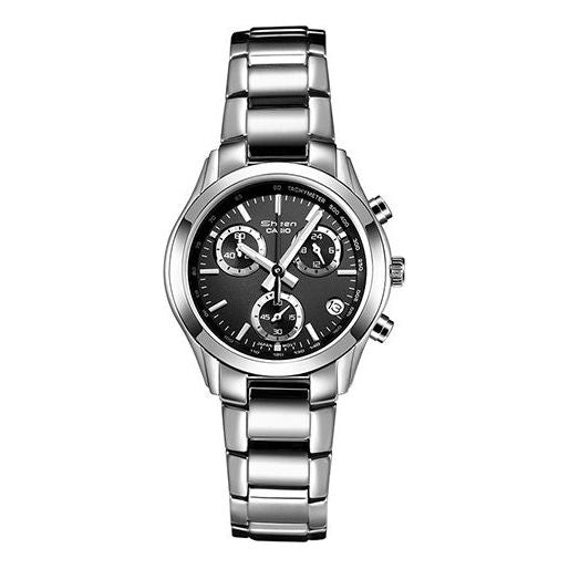 

Часы CASIO SHEENSeries es Silver/ Black Analog, черный