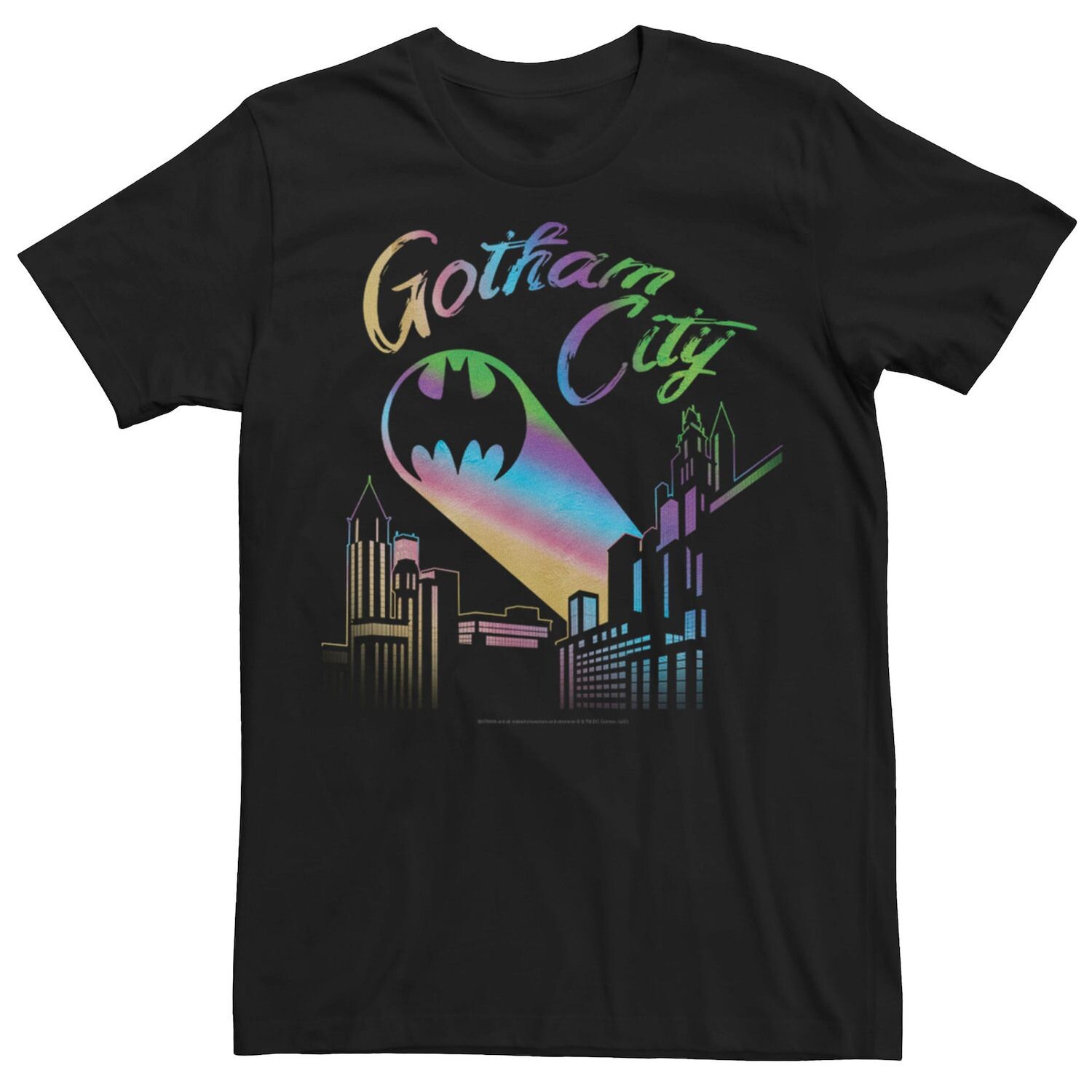 

Радужная футболка для взрослых DC Comics Pride Batman Gotham City Licensed Character