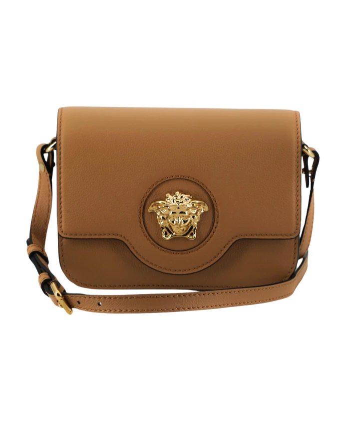 

Сумка через плечо с клапаном Versace, коричневый