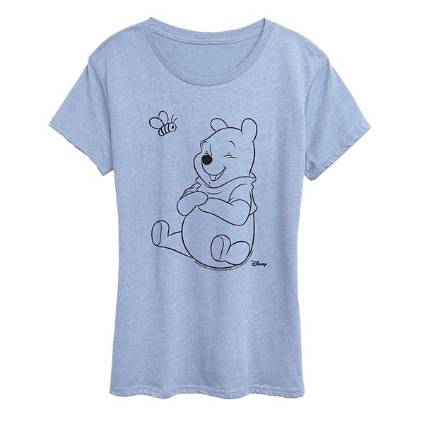 

Футболка женская Winnie the Pooh & Bee Disney, Heather Chambray Blue, Синий, Футболка женская Winnie the Pooh & Bee Disney, Heather Chambray Blue