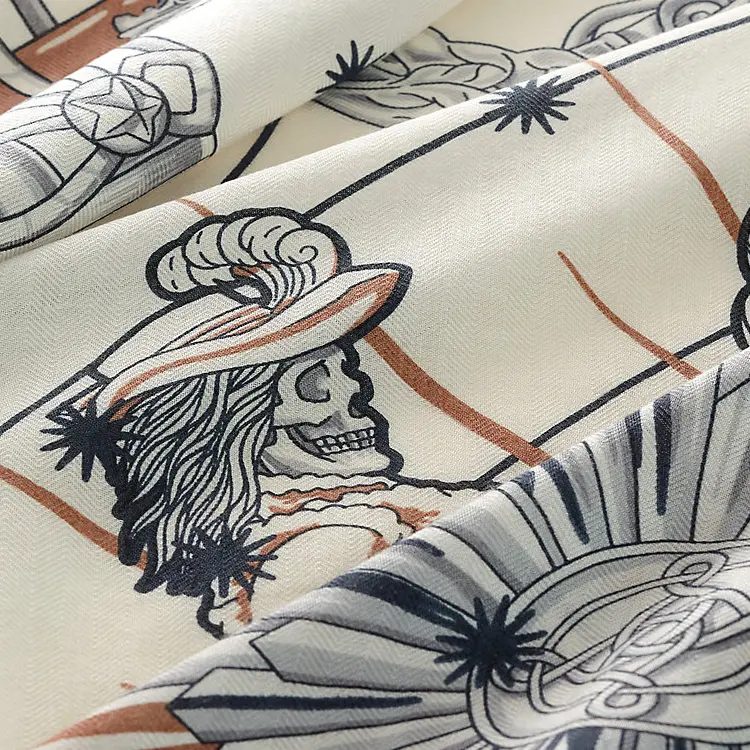 HERMES Шаль из кашемира и шелка бежевая, Beige — фото 2