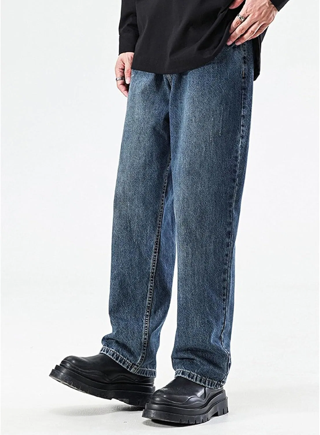 Джинсы свободные Men Grunge, Blue — фото 2