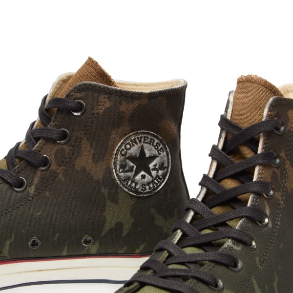 Кроссовки Chuck 70 Canvas Ltd Converse, graphic коричневый зеленый — фото 3