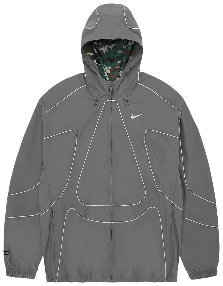 

Куртка Nike Corteiz x Nike NRG Tracksuit Jacket 'Gully Grey', серый
