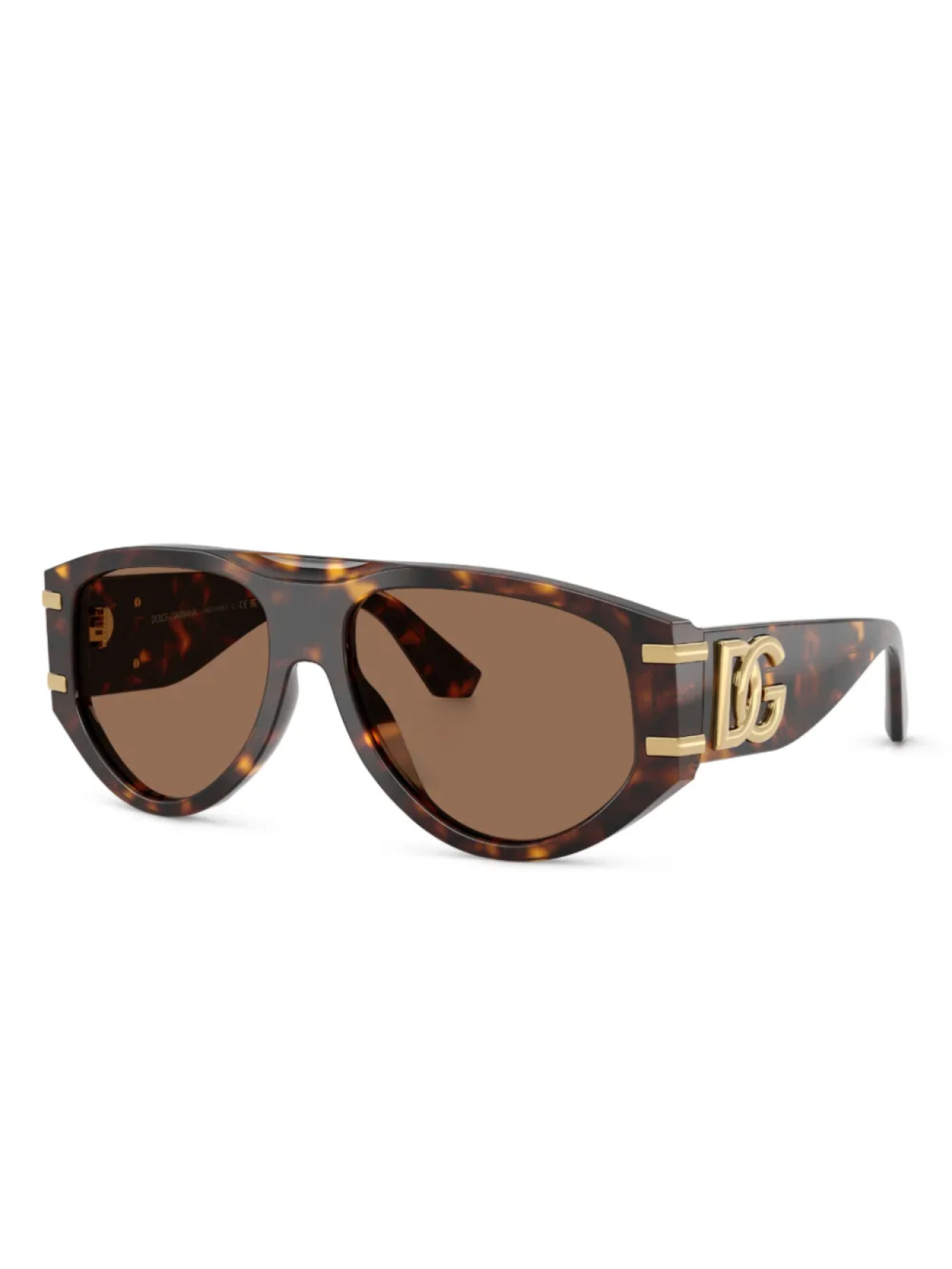 Dolce & Gabbana Eyewear солнцезащитные очки черепаховой расцветки, коричневый — фото 2