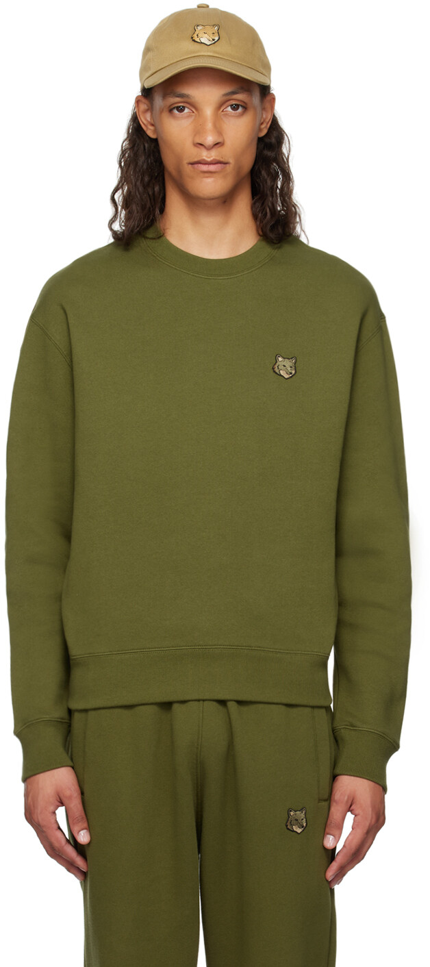 

Толстовка Khaki Bold Fox Head Comfort Maison Kitsune