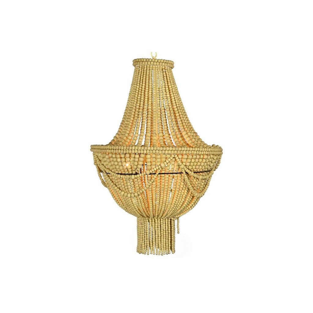 

Потолочный светильник DKD Home Decor Желтый Коричневый Металл Дерево МДФ 40 Вт 50 x 50 x 73 см