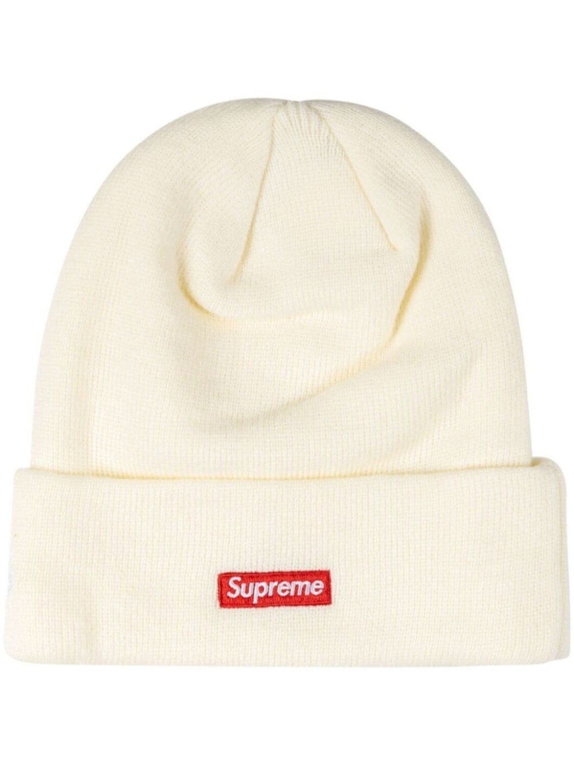 

Шапка бини S Logo из коллаборации с New Era Supreme, белый