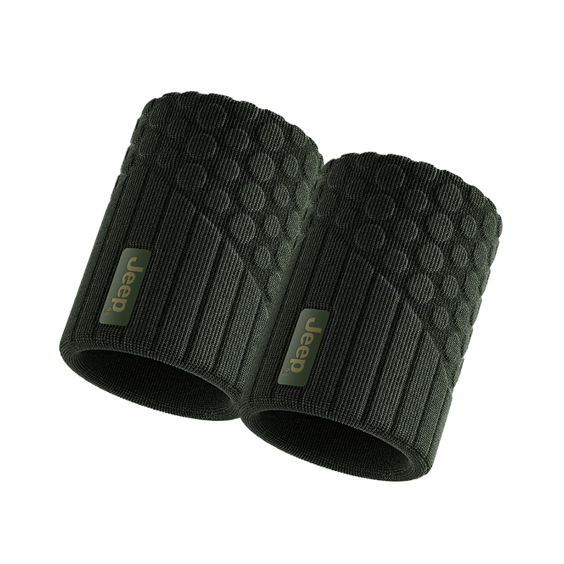 

Напульсники для фитнеса в помещении, бега, тенниса, баскетбола, бадминтона и футбола Unisex Jeep, jeep зеленый (2 pack)