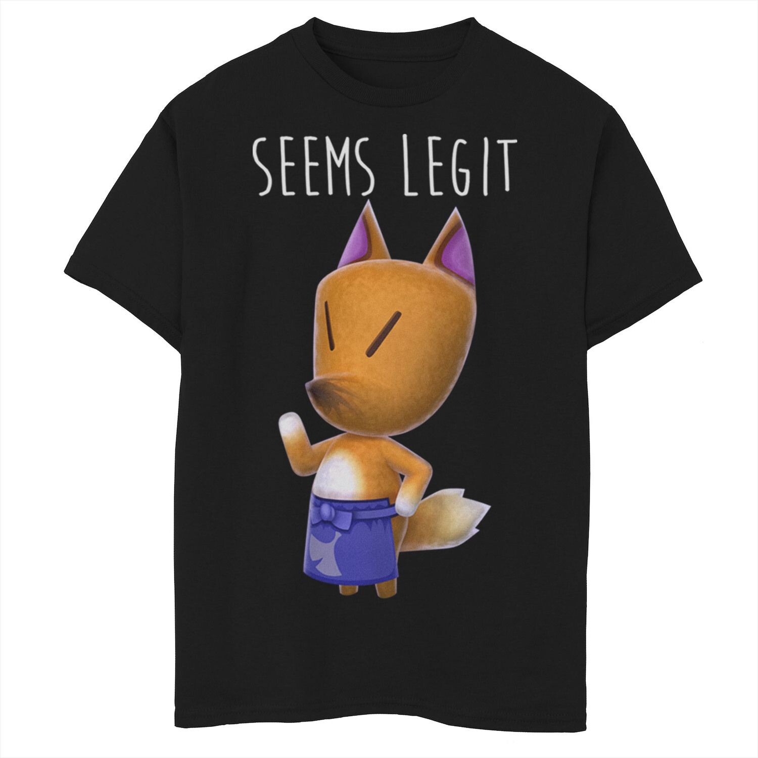

Футболка с рисунком Nintendo Animal Crossing Redd The Fox Seems Legit для мальчиков 8–20 лет Licensed Character
