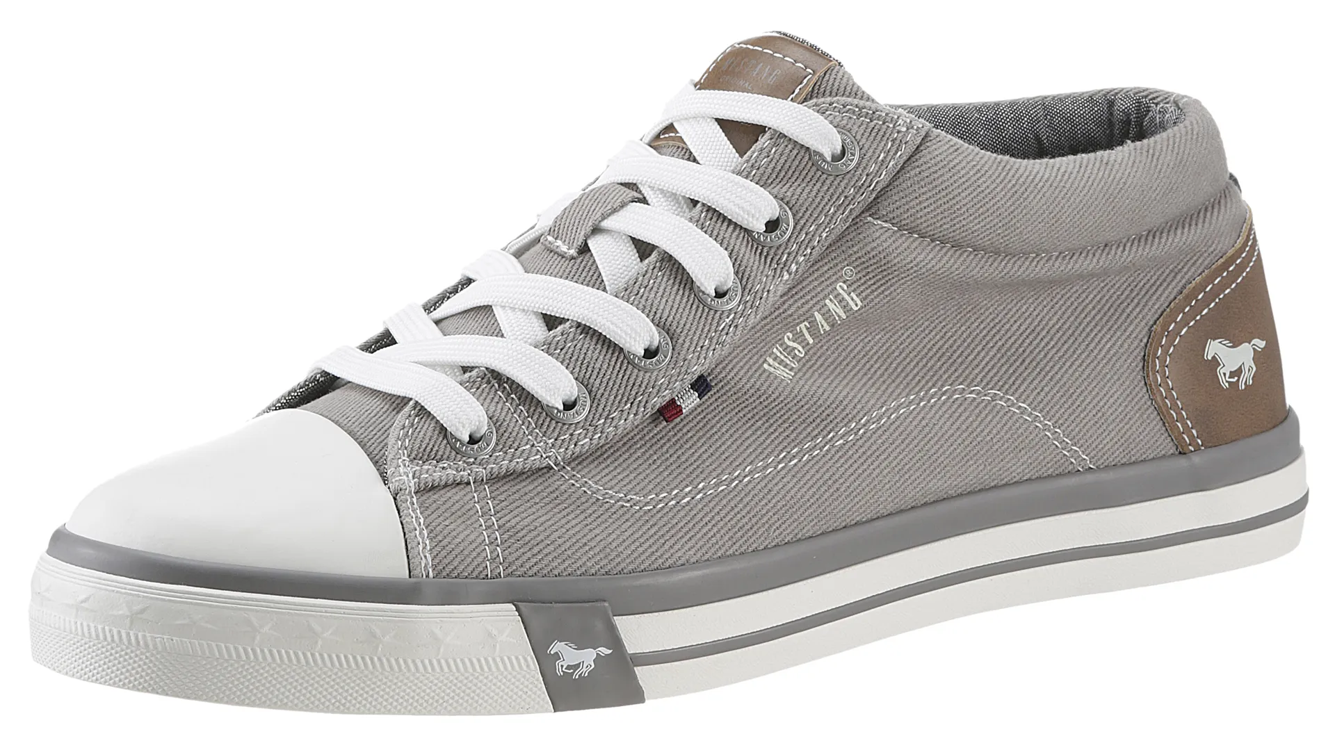

Кроссовки Mustang Shoes, туфли на шнуровке, полуботинки, повседневные туфли с резиновым колпачком, коричневый