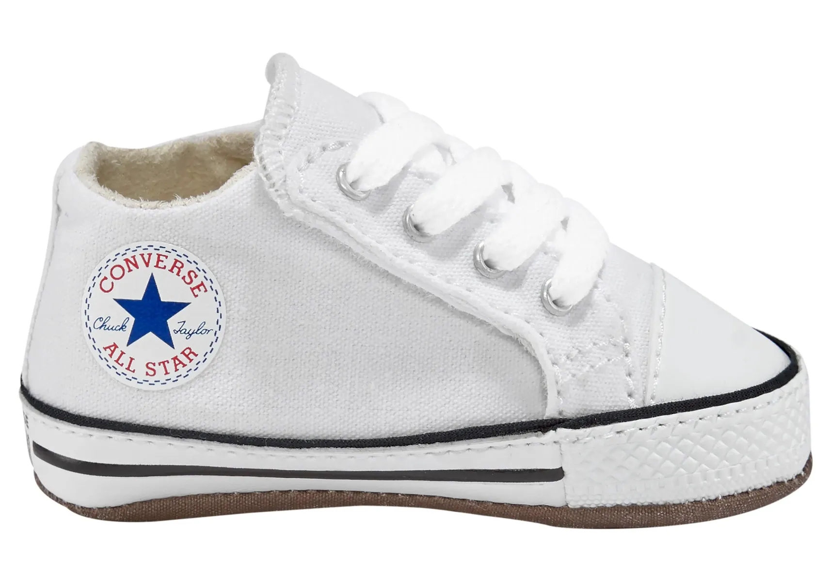 Кроссовки Converse "Детские Chuck Taylor All Star Cribster Canvas Color-Mid", для малышей на застежке-липучке, цвет White Natural-Ivory — фото 3